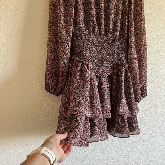 NWT MINKPINK Revolve Pink Floral Safi Mini Dress Size Small - Picture 7 of 13